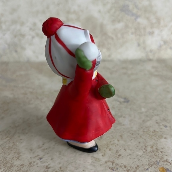 Schmid Kitty Cucumber Figurine Throw a Snowball 1989 - Picture 5 of 6